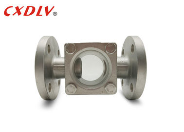ANSI 300LB Industri 6 &quot;SS304 Flanged Sight Glass Casting Model